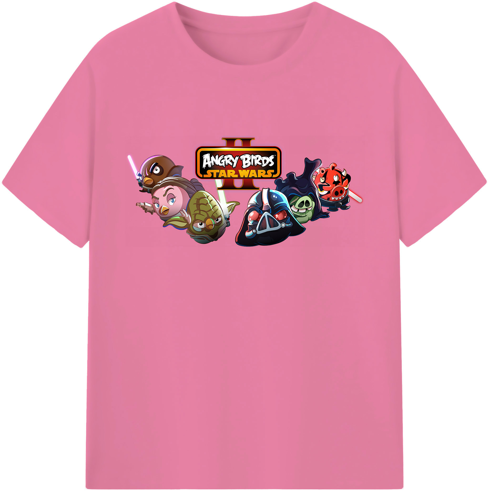 （画像用） Angry Birds アングリーバード 綿100％半袖Tシャツ（フロントプリント）
